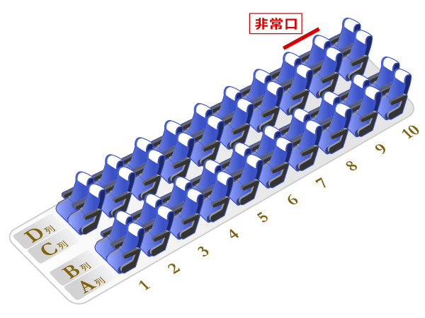 VIPライナー名古屋1便 VIPライナー名古屋1便座席图