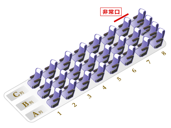 VIPライナー名古屋3便 VIPライナー名古屋3便座席图