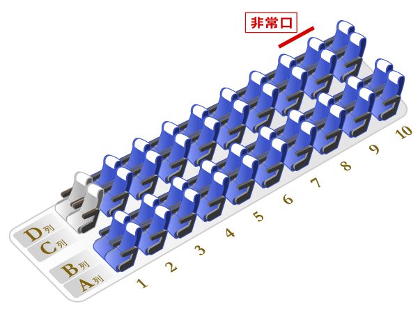 VIPライナー103便 VIPライナー103便座席图