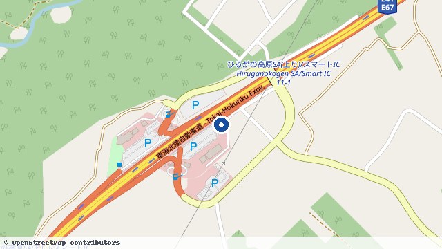 蛭野高原 位置示意图（OpenStreetMap 快照）