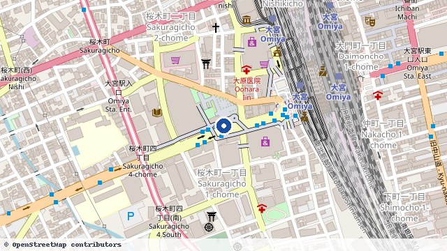 大宫 位置示意图(OpenStreetMap 快照)